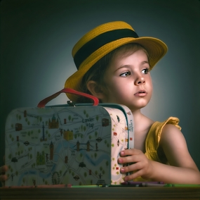 欧美复古风小萝莉写真图片